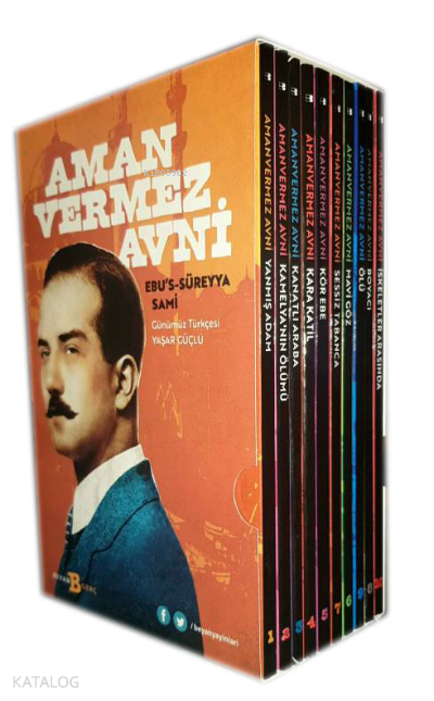 Amanvermez Avni 10 Kitap ( Kutulu )        ;Günümüz Türkçesi ile, Bir Osmanlı Polisiyesi... - 1