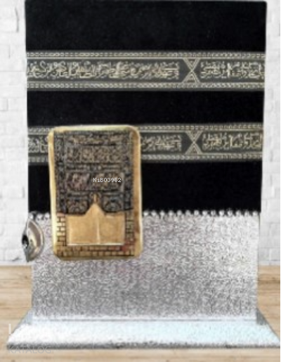 Gümüş Mühürlü Hafız Boy Kabe Maketli Kuran-ı Kerim Taşlı (kod:191T)