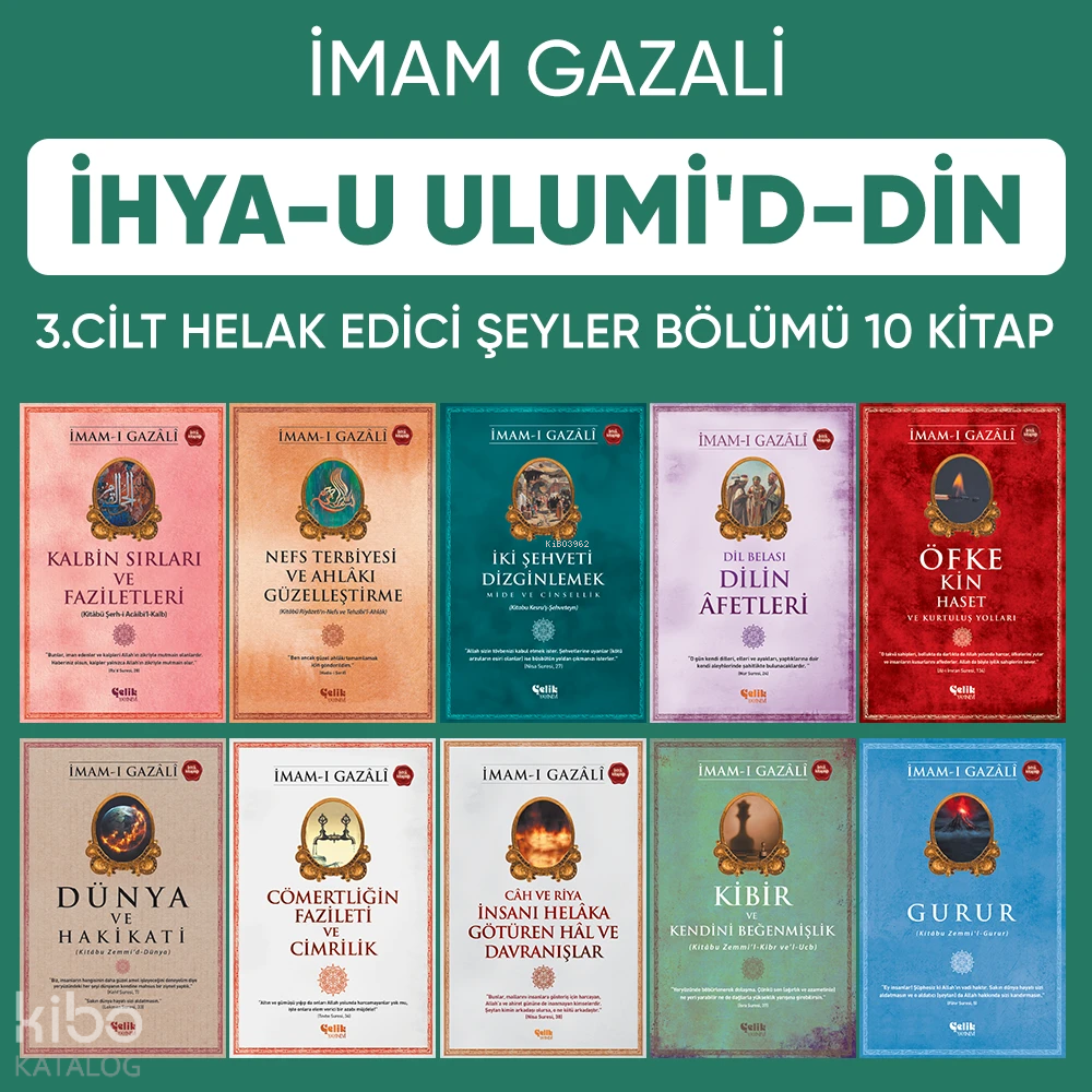 İhyau Ulumiddin 3. Cilt (Helâk Edici Şeyler 10 Kitap) - 1