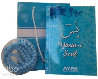 Karton Çantalı Çanta Boy Türkçeli Yasin Mavi