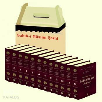 Sahîh-i Müslim Şerhi - el-Minhâc (12 Cilt); Büyük Boy - Lüx Cilt - Şamua Kağıt - Arapça ve Türkçe Metin